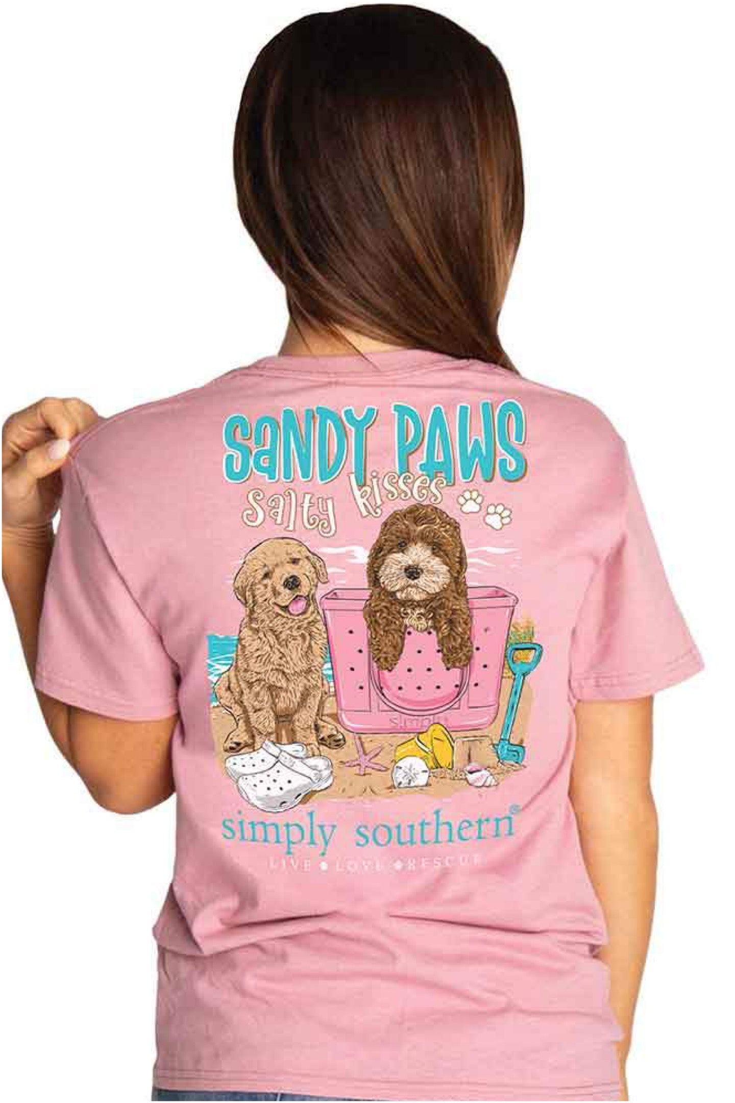 “Sandy Paws" Short Sleeve Tee by Simply Southern