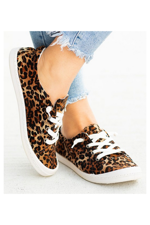 Brielle ~ Comfy Sneakers in Leopard
