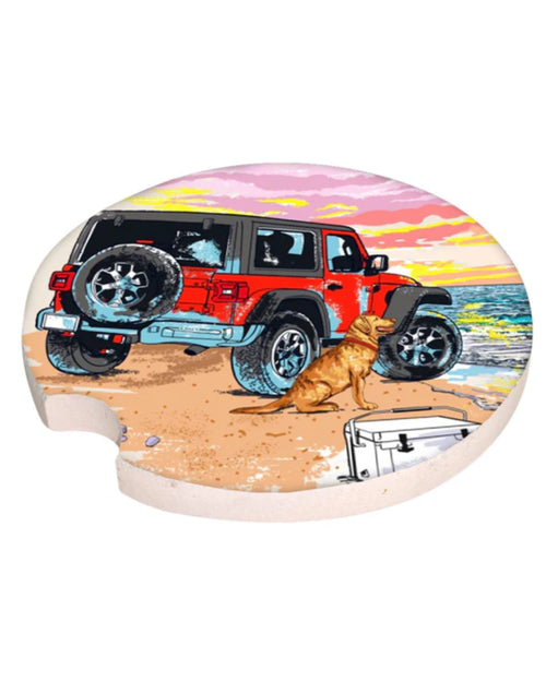 "Beach" Car Coasters by Simply Southern