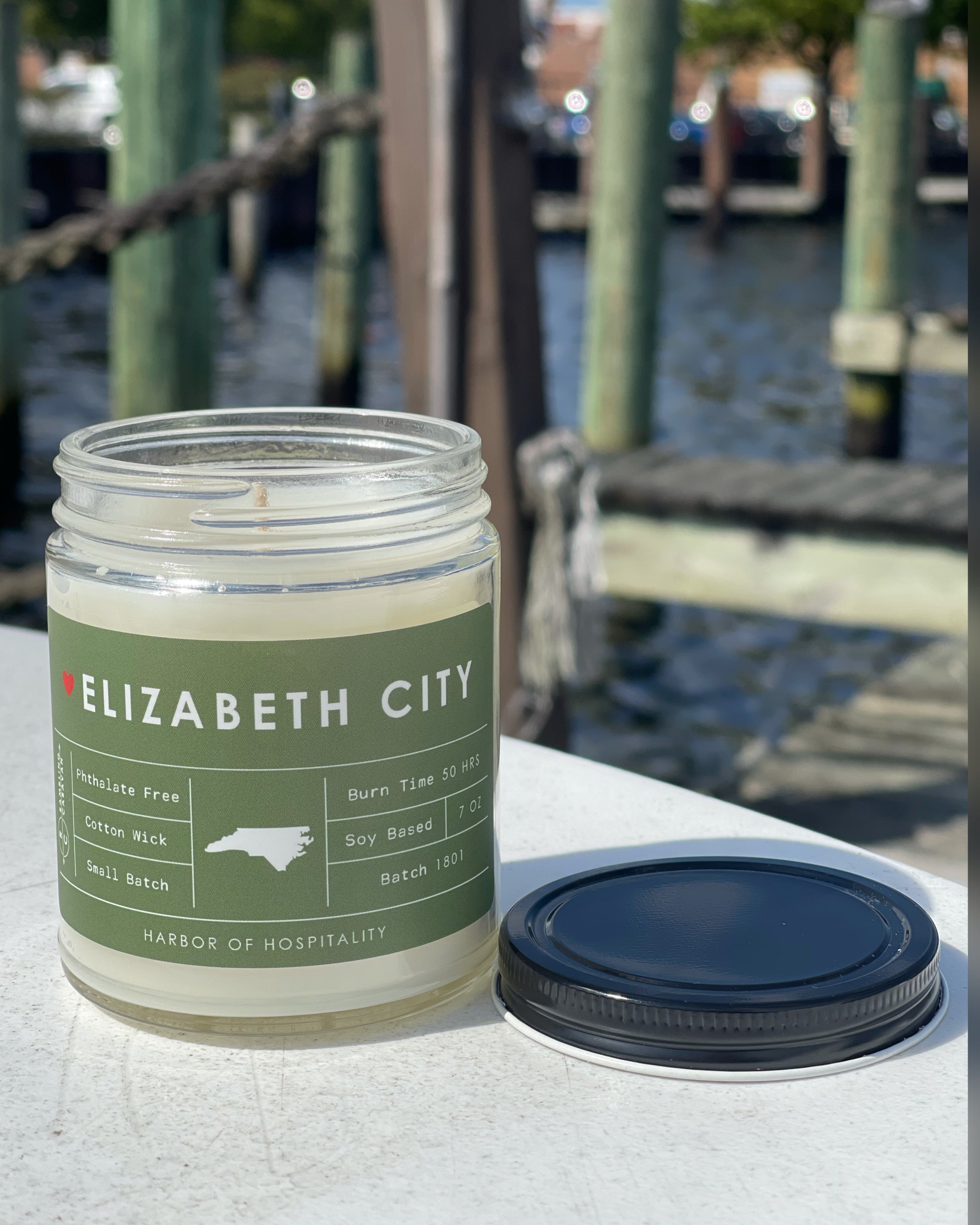 Elizabeth City, NC Hometown Candle ~ Bee's Paradise Scent