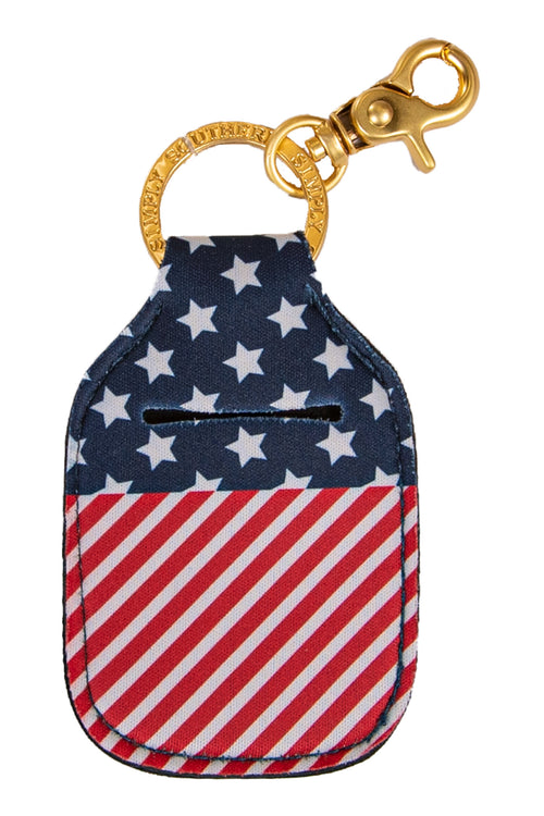 "USA" Hand Sanitizer Keychain Holder by Simply Southern