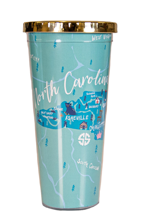 North Carolina State Plastic Tumbler by Simply Southern