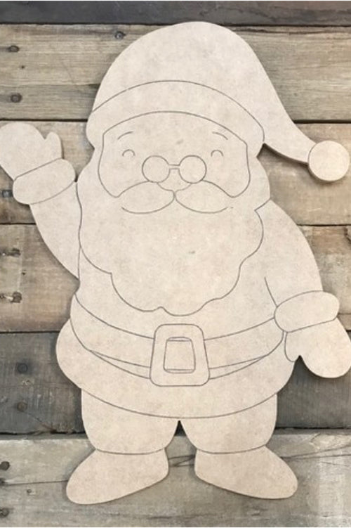 "Santa" Wooden Door Hanger ~ Paint Yourself