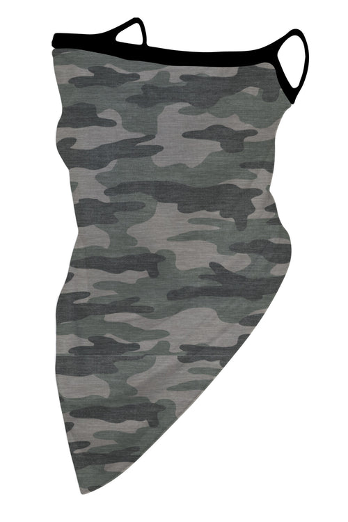 Green Camo Bandana Style Adult Face Covering by Simply Southern