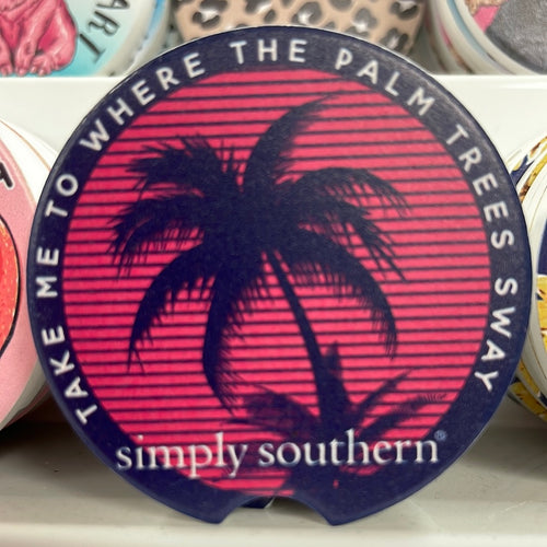 “Palm”  Car Coasters by Simply Southern
