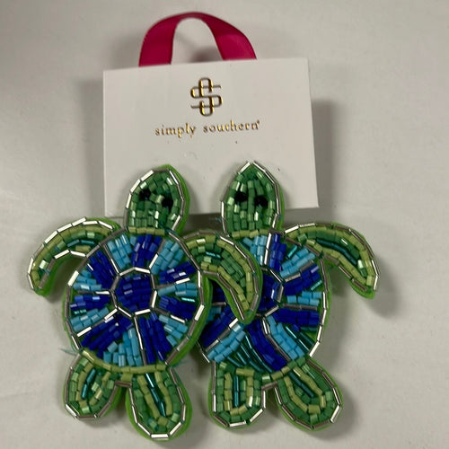 Turtle Bead Earrings by Simply Southern