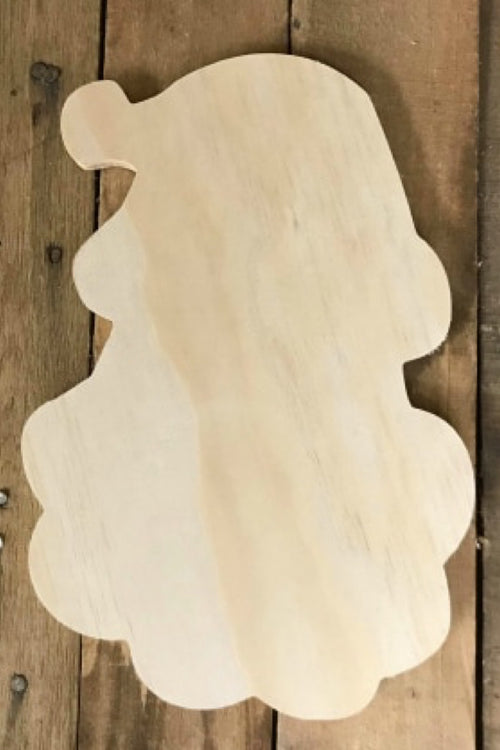 "Santa Head" Wooden Door Hanger ~ Paint Yourself