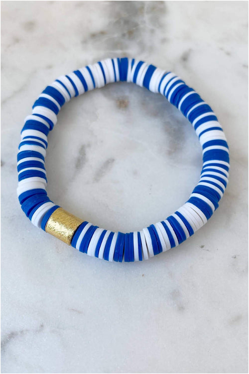 Blue & White Color POP Bracelets