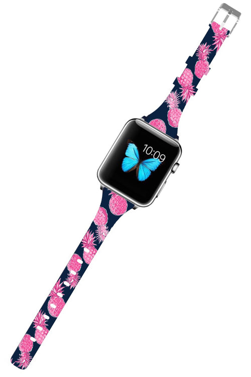 "Pineapple" Preppy Slim Watchband by Simply Southern