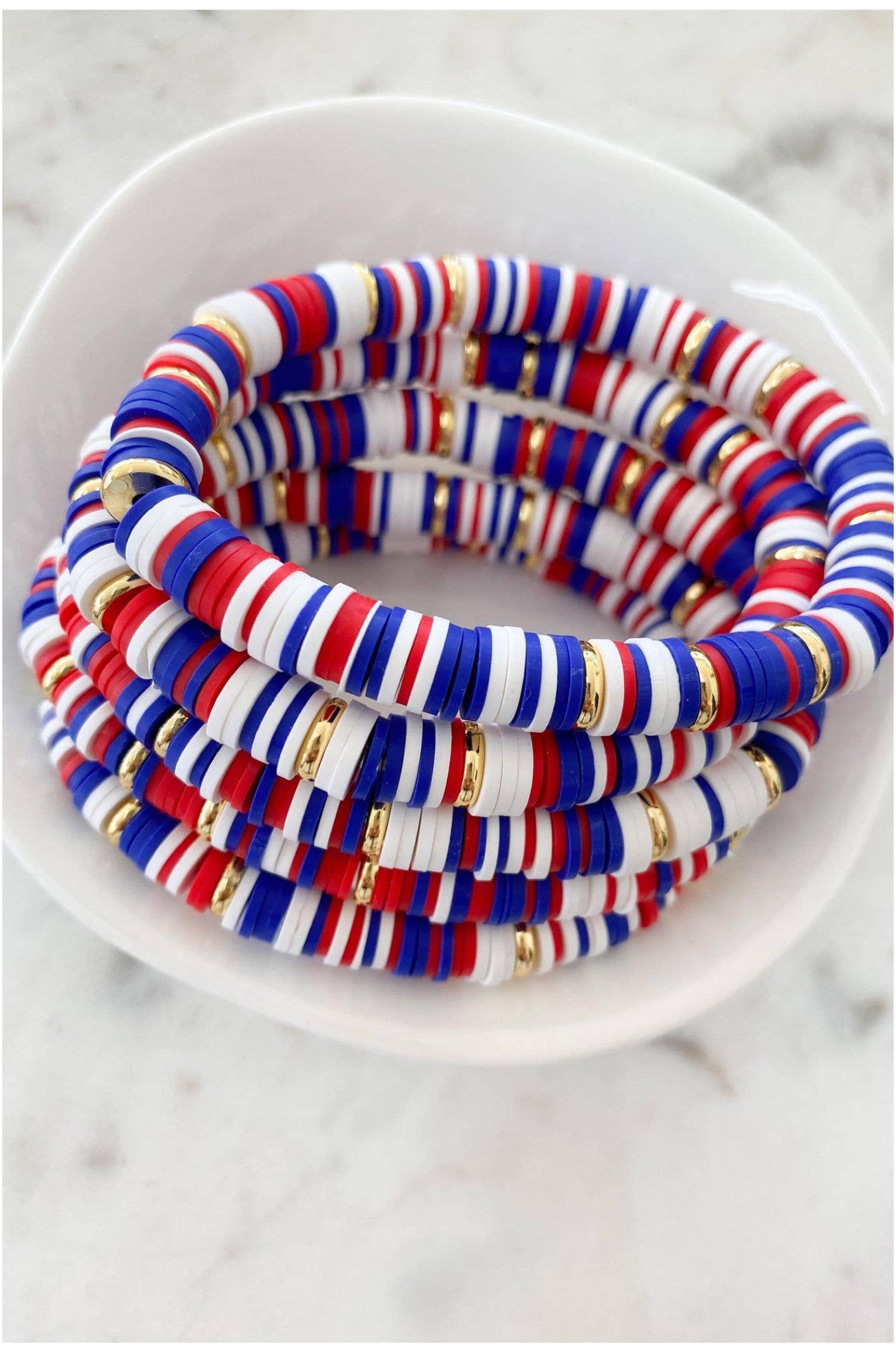 Red, White & Blue Color Pop Bracelet
