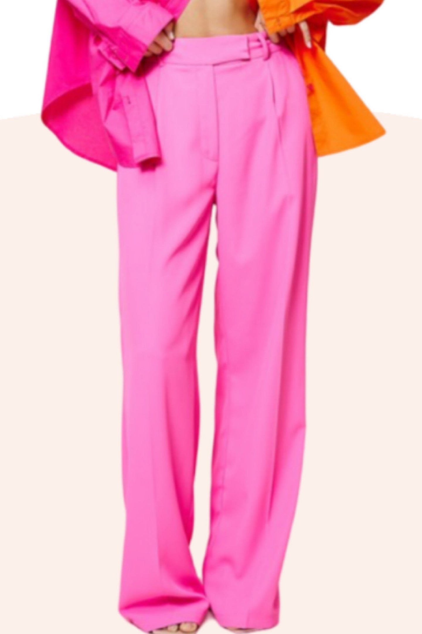 Willa ~ Oversized Trouser - Pink