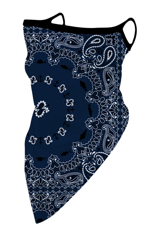 Navy Bandana Style Adult Face Covering by Simply Southern