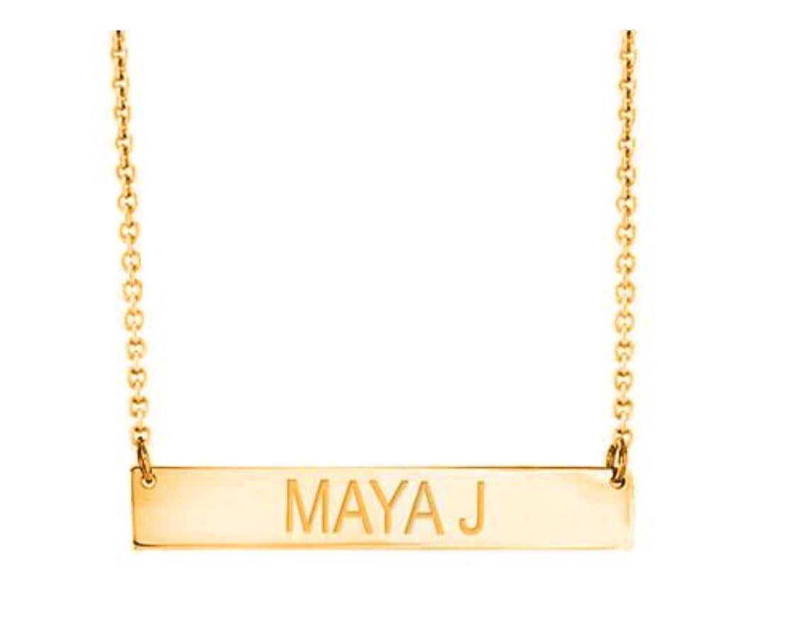 Personalized Bar Necklace by Maya J (Special Order Only!)