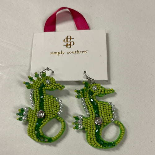 Beaded Seahorse Earrings by Simply Southern