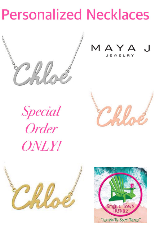 Script Name Necklace by Maya J (Special Order ONLY)