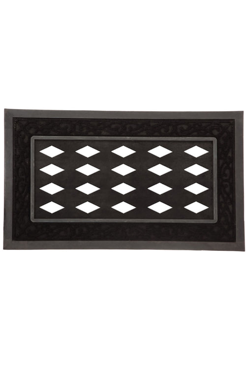 Black Scroll Decorative Mat Tray by Evergreen