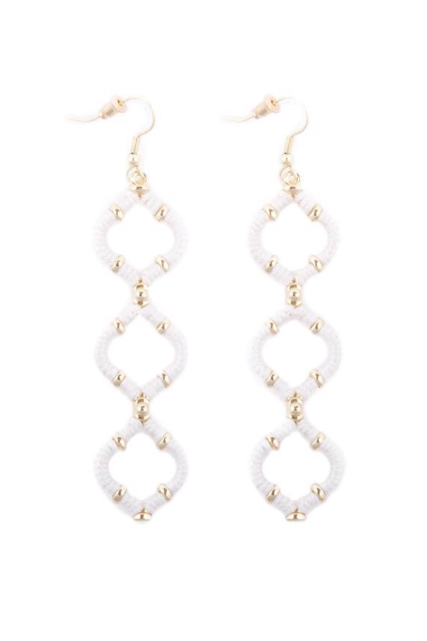 MSC ~ Wrapped Quatrefoil Necklace & Earrings