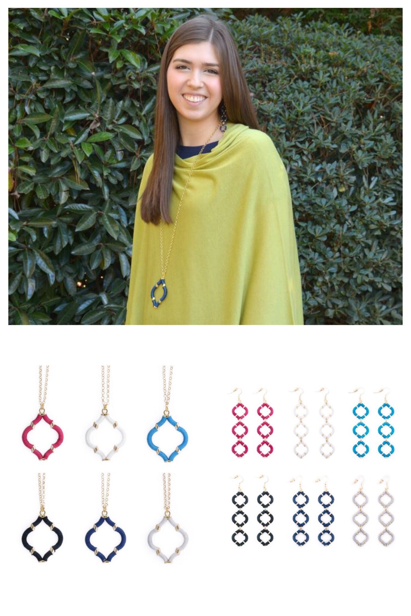 MSC ~ Wrapped Quatrefoil Necklace & Earrings