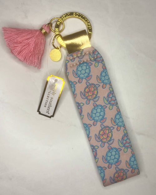 “Pink Turtle” Key Fob by Simply Southern