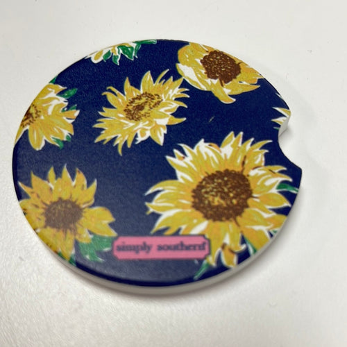 “Sunflower"  Car Coasters by Simply Southern