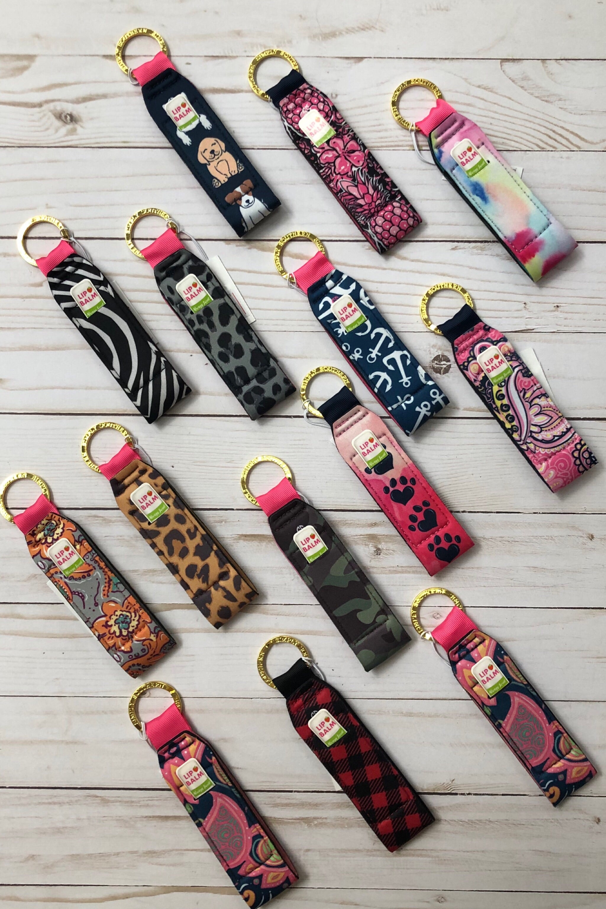 Simply Southern Key Fobs with Lip Balm Holder