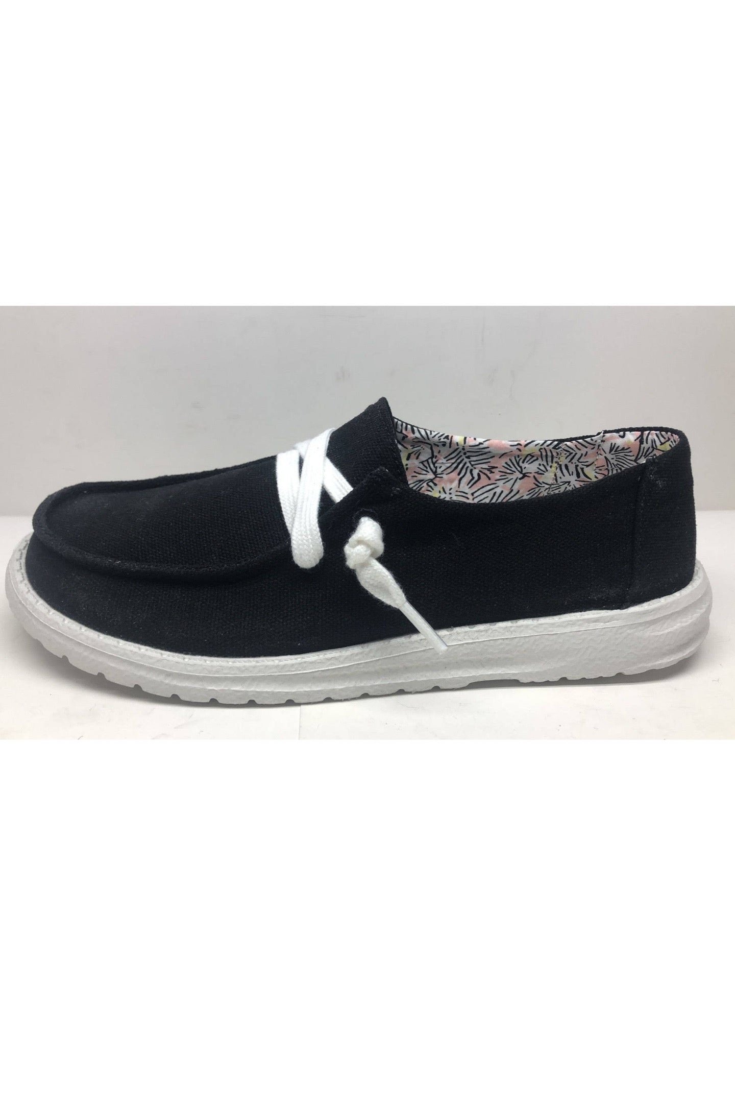 Holly~Black Canvas Slip-on Sneakers by Gypsy Jazz