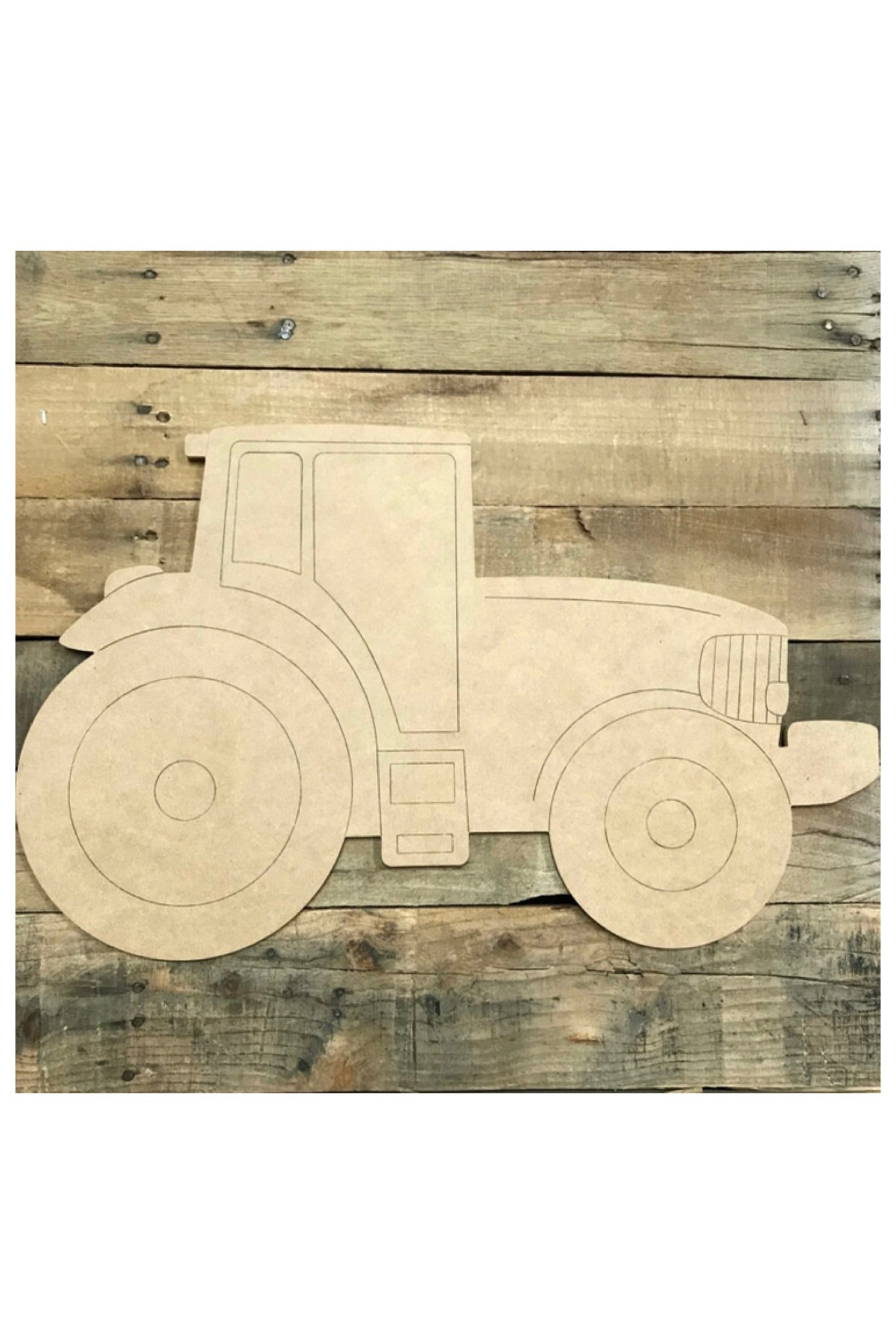 "Tractor" Wooden Door Hanger ~ Paint Yourself