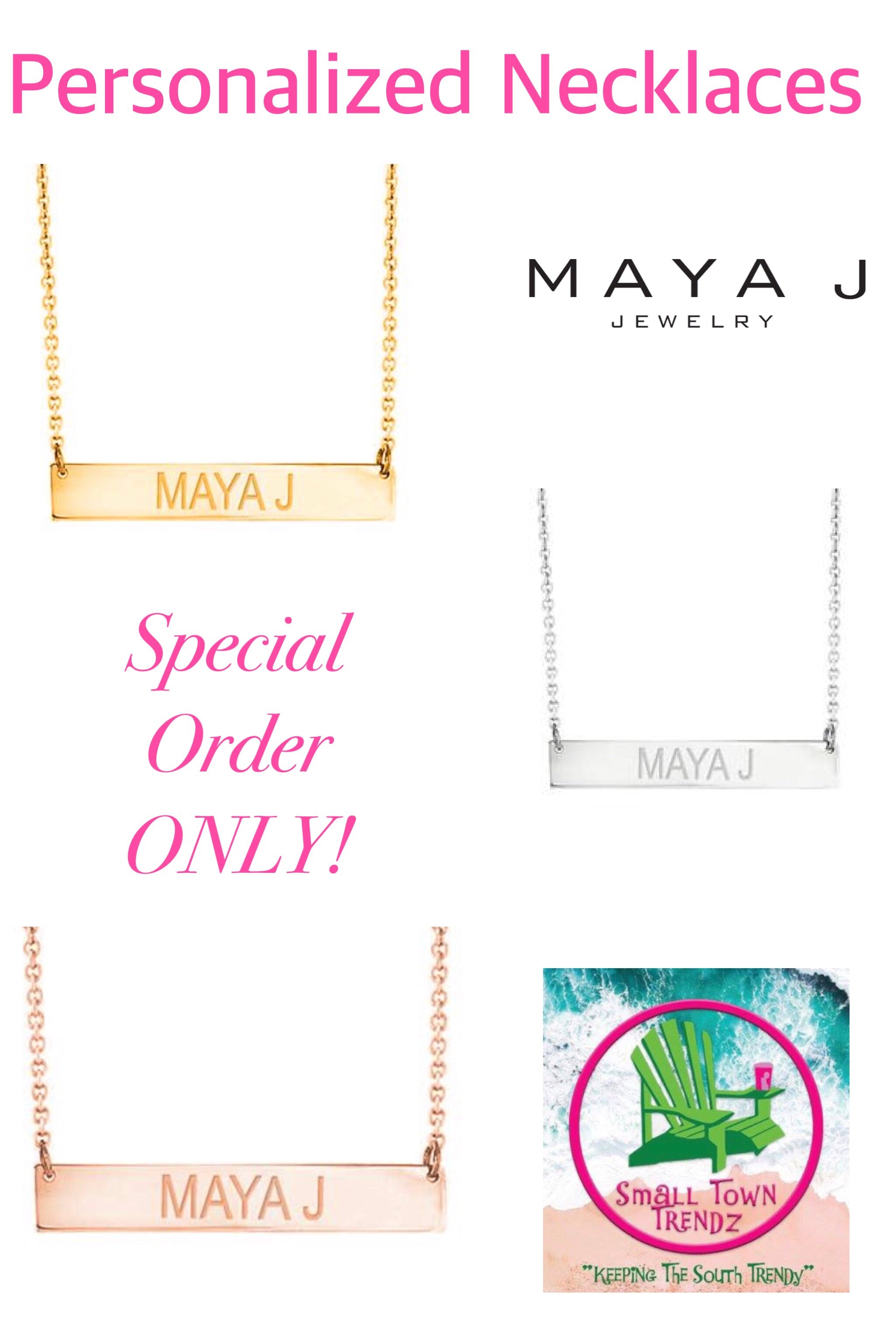 Personalized Bar Necklace by Maya J (Special Order Only!)