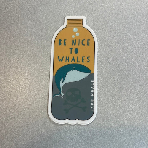 Be Nice To Whales Sticker