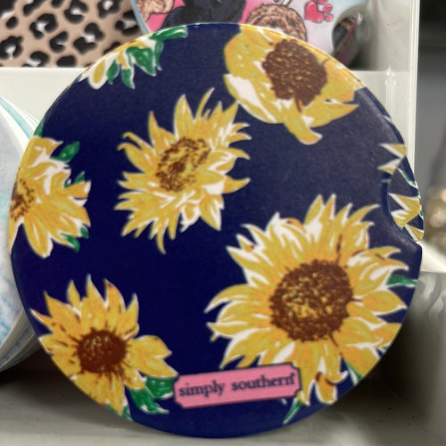 “Sunflower"  Car Coasters by Simply Southern